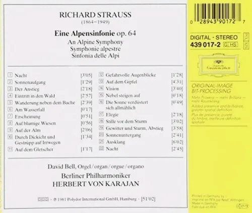 Strauss R. - Sinfonía Alpina - H. Von Karajan - Cd