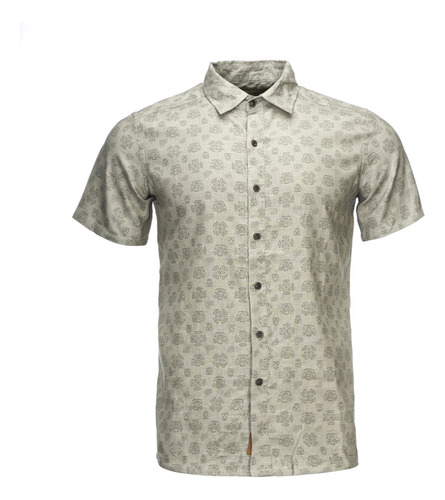 Camisa Hombre Lippi One Way Short Sleeve Shirt Print Beige