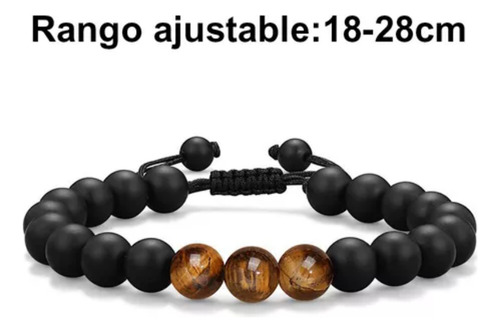 Pulsera De Piedra Para Hombre Padre Regalo Protector Suerte