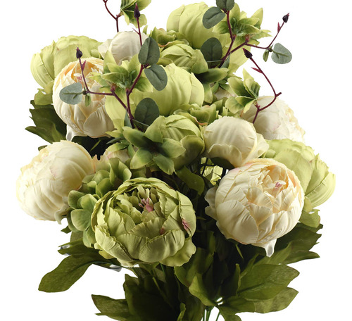 Peonia Hortensia Artificial Seda Ideal Para Decoracion Boda