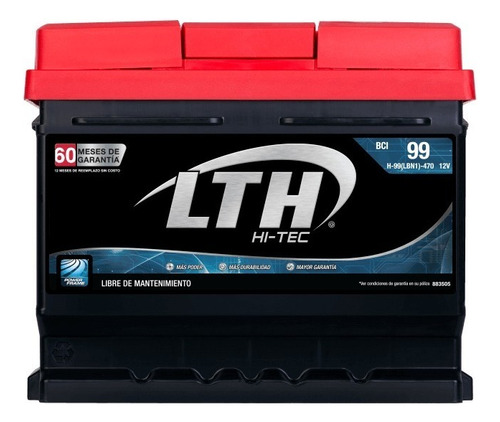 Bateria Lth Hi-tec Ford Courier 2008 - H-99-470