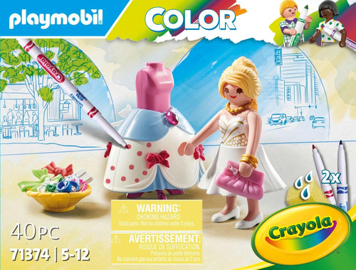 Playmobil Color: Diseñador De Desfiles De Moda