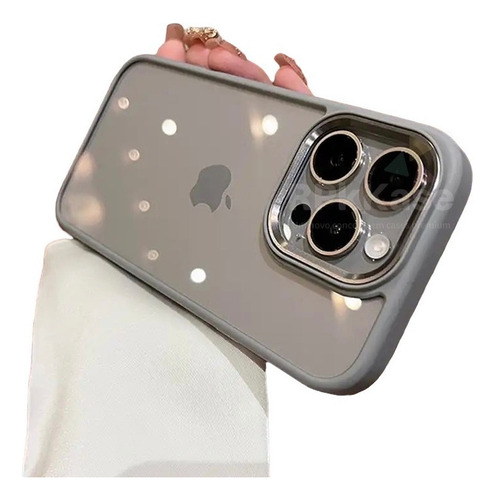 Funda De Tpu De Titanio Natural For iPhone 15 Pro Max Edge.