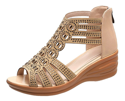 Imagen 1 de 1 de Sisit Glitter Platform Sandals Dama Chunky Heel With For