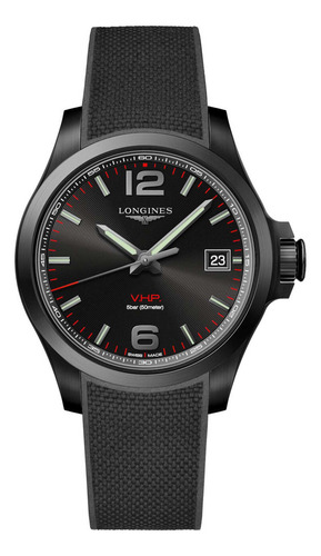 Reloj Longines Conquest V.h.p. L37162569 Para Hombre, Caucho