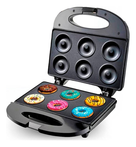 Donuts Maker 750w Antiadherente 6 Donas Horno