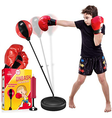 Juego De Sacos De Boxeo Niños Guantes De Boxeo Bomba D...