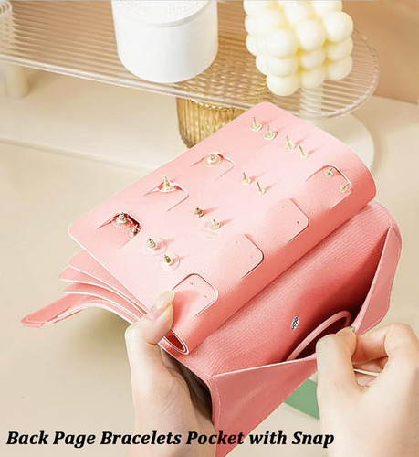 Bolsa Multifuncional Para Guardar Pendientes,portátil Rosa