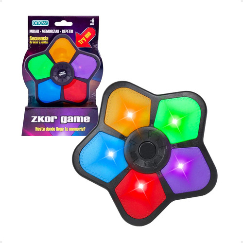 Juego De Memoria Zkor Game Ditoys Secuencia De Luces Sonido