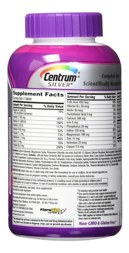 Centrum Silver Women 50+ Mulher Multivitaminico 275 Caps Usa
