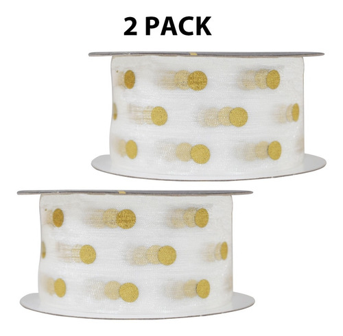 Imagen 1 de 3 de Listón De Organza Estampada De 39mm, Odm 1 1/2