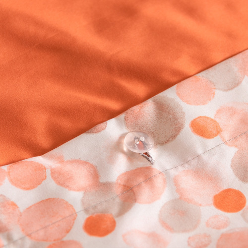 Funda De Duvet Para Edredon Matrimonial Praga Vianney Color Naranja