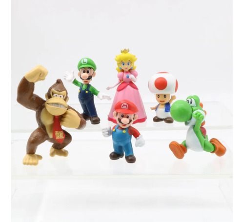 Juguetes Set 6 Figuras Mario Bos Y Sus Amigos 7 Cm Nintendo
