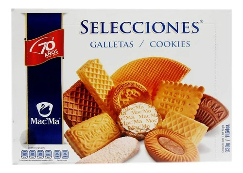 2 Pza Galletas Mac´ma Selecciones Surtido 330 G