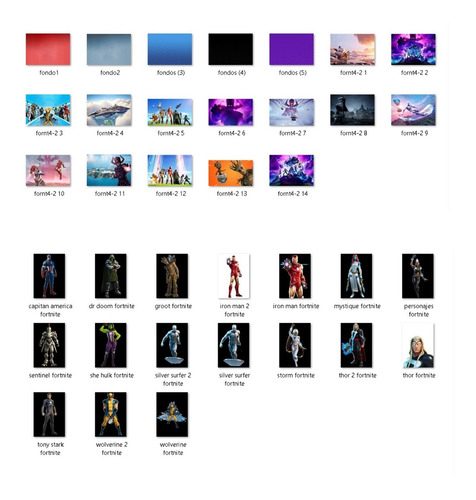 Imagenes Kit Png Fortnite Capitulo 2 Temporada 4 Marvel
