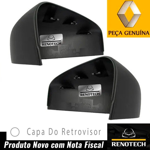 Imagem 3 de 10 de Kit Capa Retrovisor Direito E Esquerdo Kwid 2016 963731321r