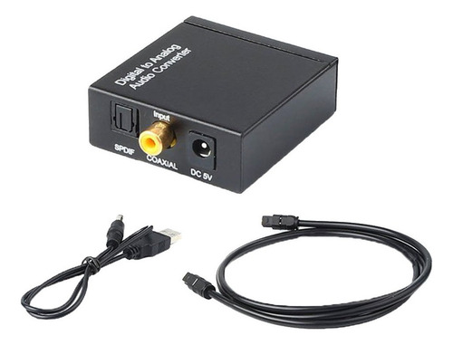 Adaptador De Sonido Digital Spdif A Analógico L / Cable De