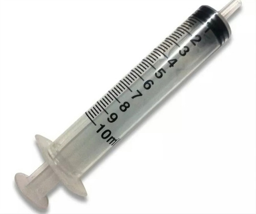 Jeringas Plástico 50 Unidades Descartables Sin Aguja 10 Ml