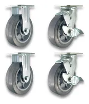 Comprar 4 Ruedas Pp Y Pvc 150mm Ruleman 2 Fijas 2 Giratorias C\u002Ffreno