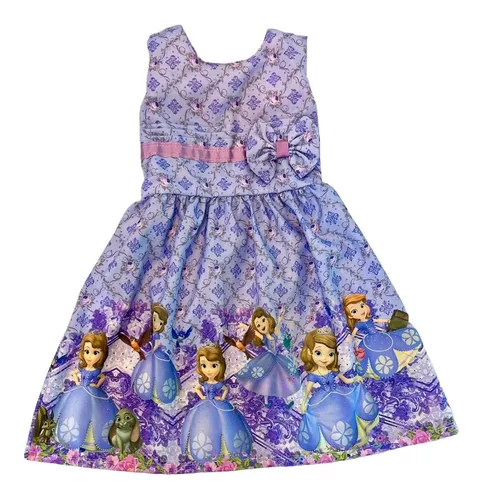 Vestido Princesa Sofia Roxo Julia infantil