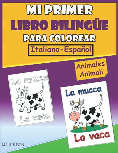 Libro : Mi Primer Libro Bilingue Para Colorear Italiano... 