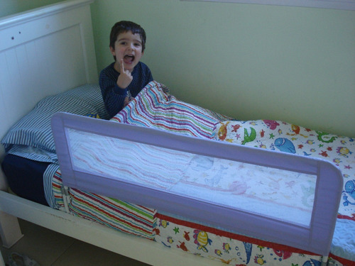 Imagen 3 de 5 de Baransik - Baranda Para Cama Infantil Con Funda Vs Colores