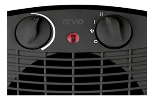 Calefactor Atvio Portatil Eléctrico Negro 23cm De Alto 1500w