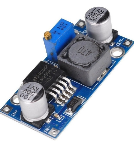 10 Regulador De Tensão Lm2596 3a Dc Step Down Para Arduino