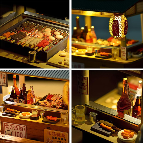 Kit De Casa De Muñecas En Miniatura, Tienda Japonesa, Casa