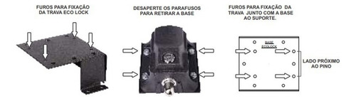 Trava Portão Automático Basculante Eco Lock Ipec 220v