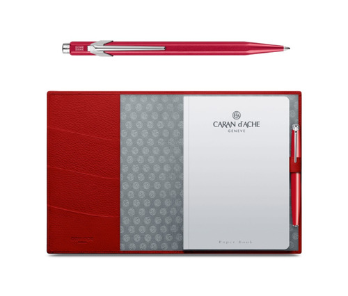 Bolígrafo 849 + Cuaderno Color Rojo Caran D'ache