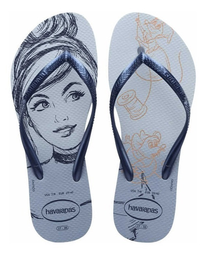 Chinelo Havaianas Slim Princesas Disney Feminina