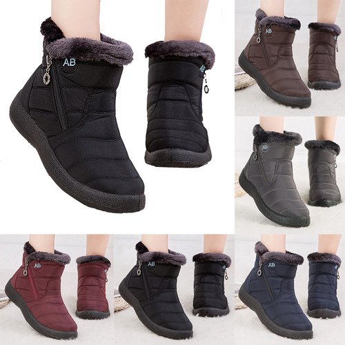 Cómodas Botas De Nieve Cálidas E Impermeables Para Mujer