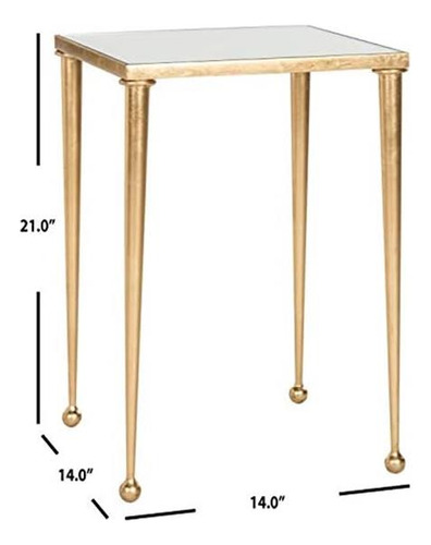 Mesa Safavieh Home Collection Nyacko Con Tapa De Espejo En P