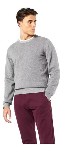 Dockers Men's Alpha Plaited Sweater Gris