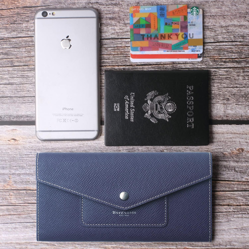 Borgasets Cartera Para Mujer De Piel Rfid Ultrafina, Cartera