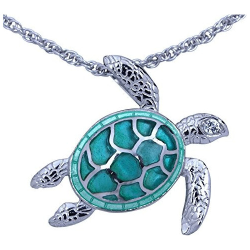 Collar De Tortuga De Mar Esmaltado Guy Harvey Elaborado En P