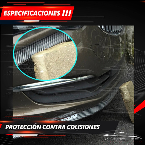Imagen 8 de 10 de Lip Faldon Estribo Spoiler Universal Flexible Samurai 2.5m