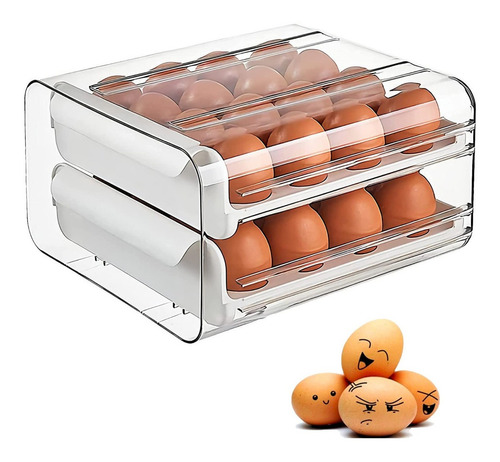 Soporte Para Huevos Para Refrigerador, Caja De Almacenamient