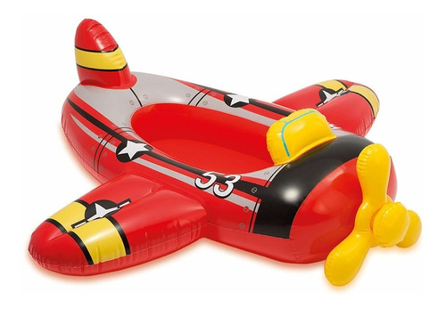 Mini Bote Niños Inflable Intex Avión Rojo / Tecnofactory