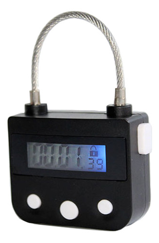 Cadeado Temporizador Multifuncional K6metal Timer Lock Preto