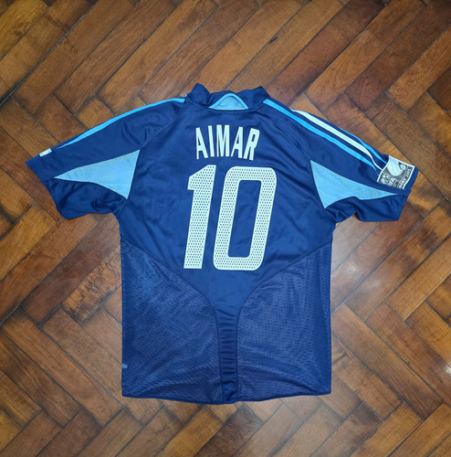 Camiseta Suplente Selección Argentina 2005/06 Aimar 16 M (Usado)