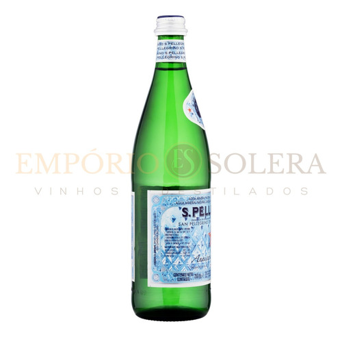 Água Mineral Natural Com Gás S. Pellegrino 750ml