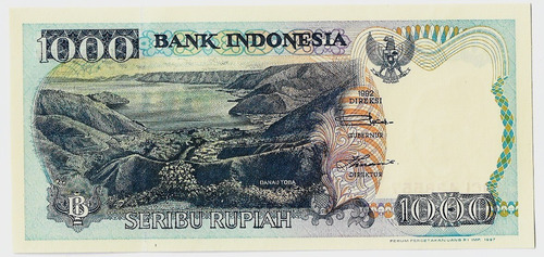 Fk Billete Indonesia 1000 Rupias 1992 / 1997 P 129f 