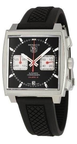 Reloj Tag Heuer Mens Caw2114ft6021 Monaco Black Dial