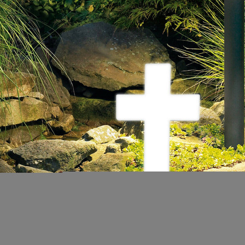 Estaca De Jardín De Paisaje De Luz Solar Cruzada Decoración