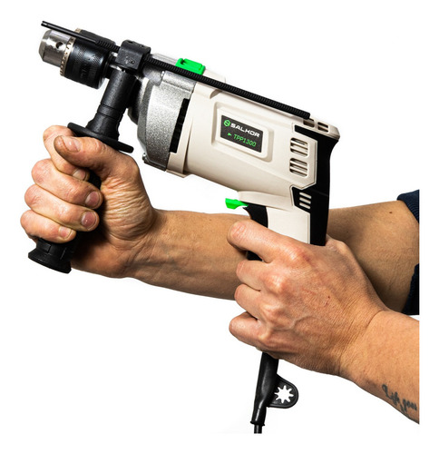 Taladro Atornillador Percutor 900 Watts 13mm Tpp1300salkor Color Blanco Frecuencia 50 Hz