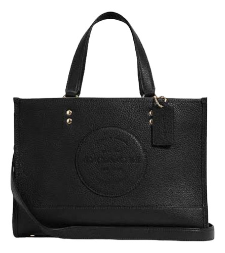 Bolsa Coach Dempsey Carryall C2004 Tote Original Acabado de los herrajes Níquel Color Negro Correa de hombro Negro Diseño de la tela Lisa