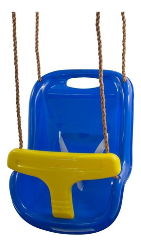 Hamaca Silla Para Bebé Niños De Plástico Con Cinturón Color Azul