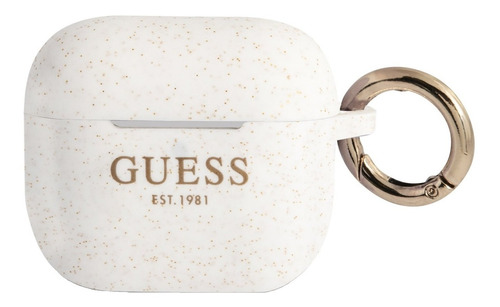 Protector Para AirPods 3 Guess Silicon Con Anillo Estuche